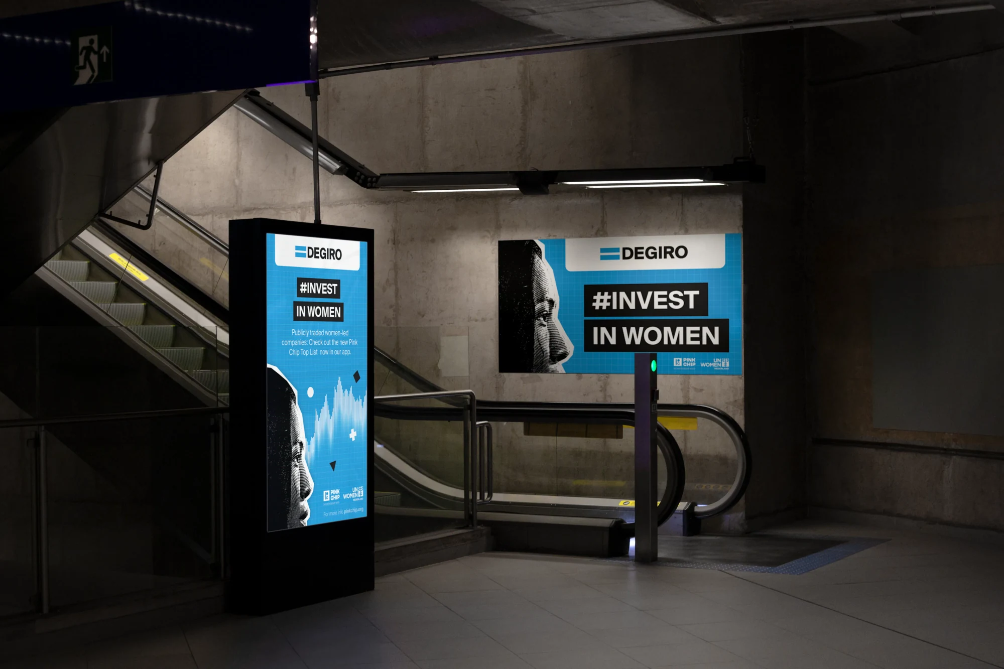 pink chip campaign outdoor — Pink Chip US Index, DEGIRO & UN Women